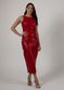 Vestido de Pelica Feminino Vermelho Flora