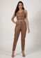 Calça de Pelica Feminina Camel Carolina