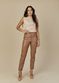 Calça de Pelica Feminina Camel Carolina