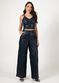 Calça de Couro Feminina Vintage Marinho Rebecca 