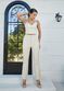 Calça de Couro Feminina Off-White Gisele
