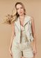 Colete De Couro Feminino Off-White Anne 