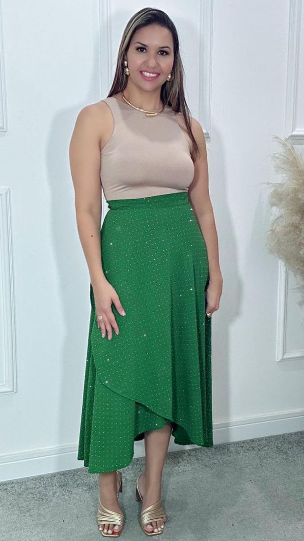 Saia envelope brilho glamour Ref:3413
