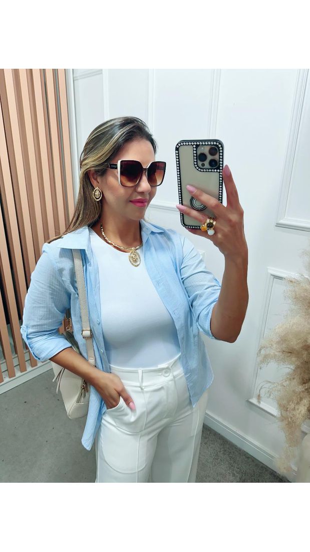 Camisa Laura canelada Ref:3518