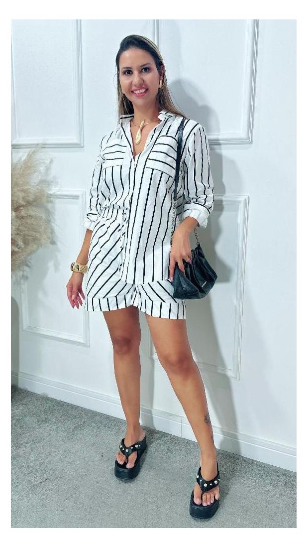 Conjunto Barbara listrado Ref:3521