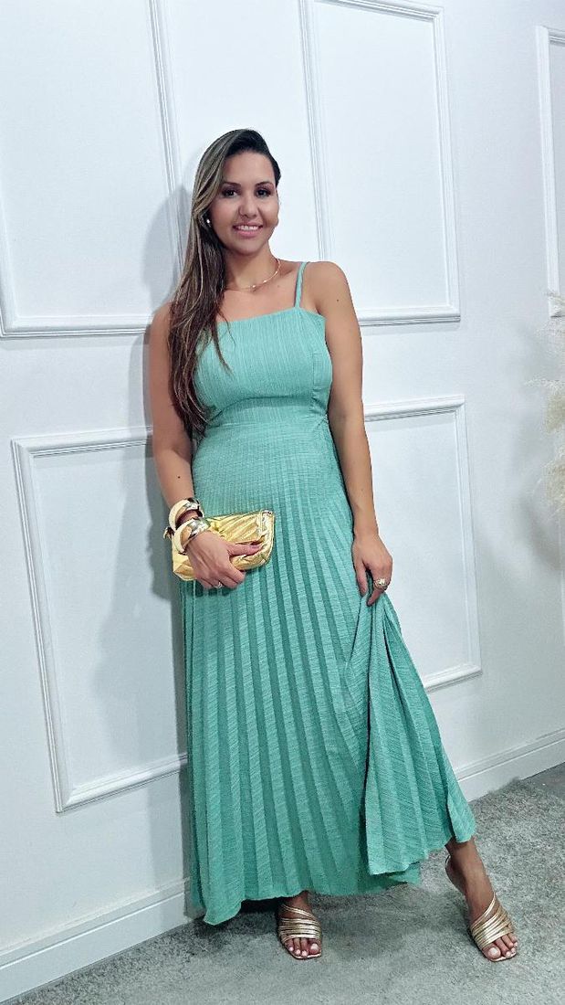 Vestido Karol plissado Ref:3574