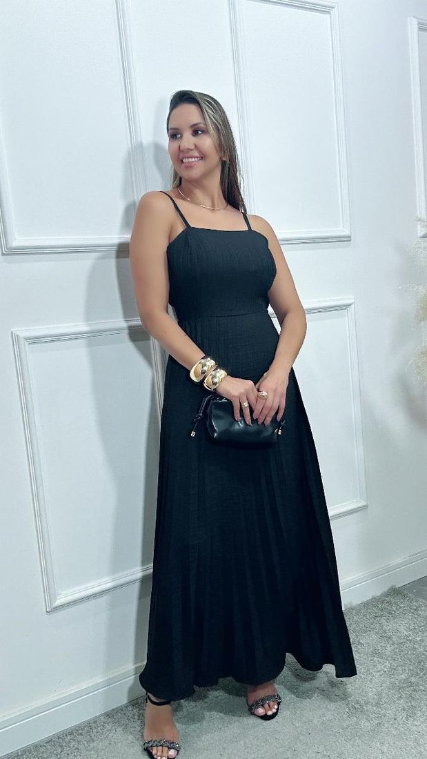Vestido Karol plissado Ref:3574