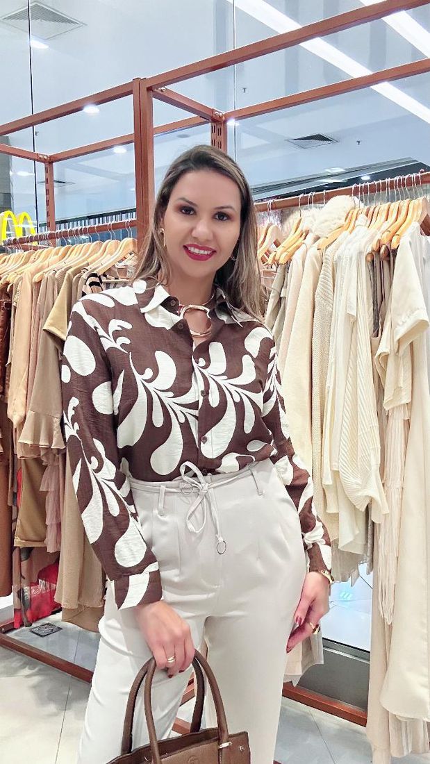 CAMISA ML SILVANA ABSTRAT REF:77286