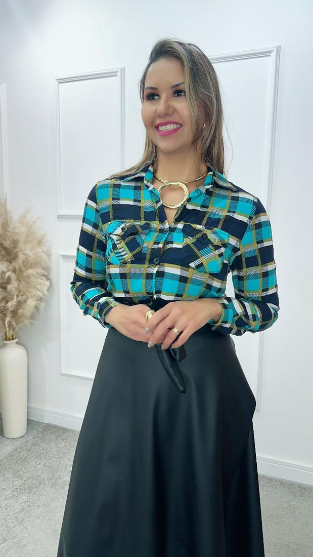 Camisa Marcia Xadrez ref 3683
