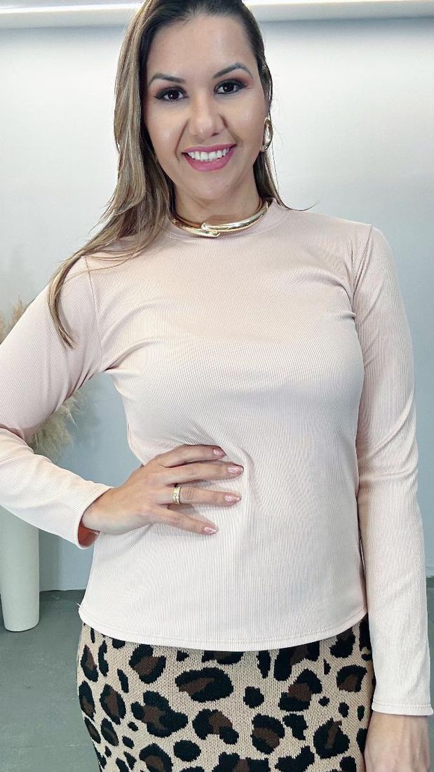 Blusa Joana canelada Ref:3731