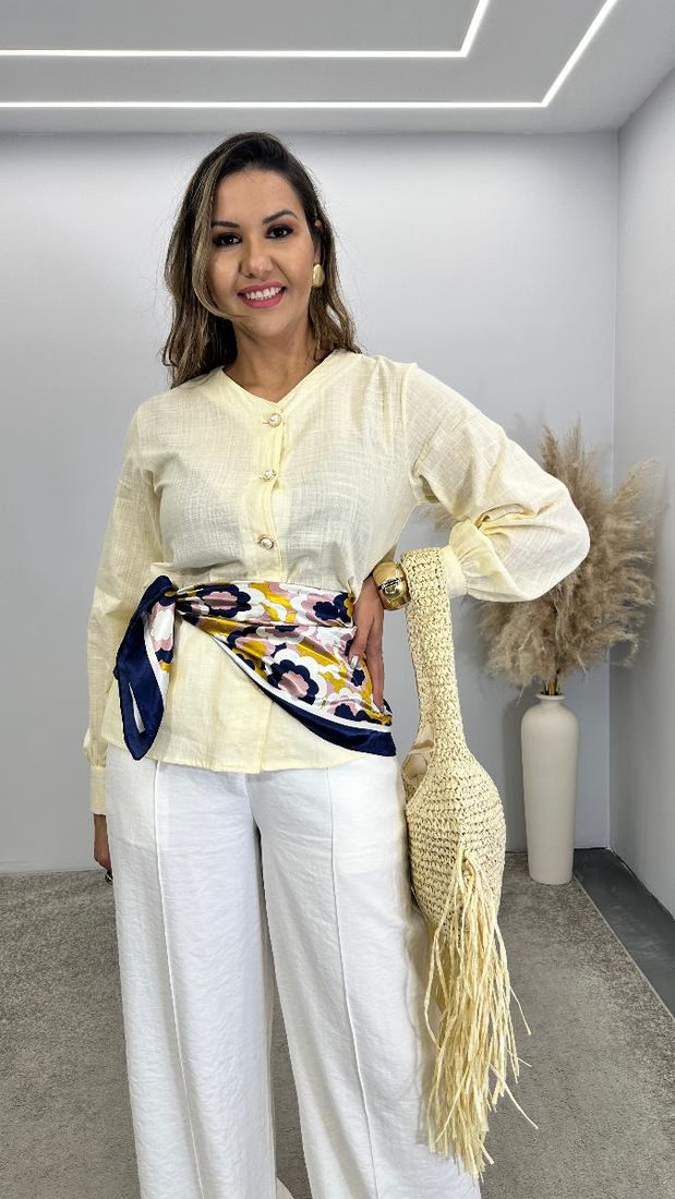 CAMISA ML DEBORA BT PEROL REF 3767