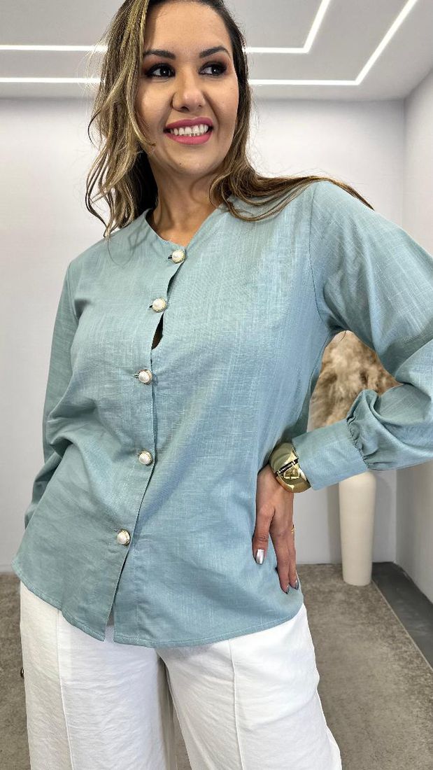 CAMISA ML DEBORA BT PEROL REF 3767