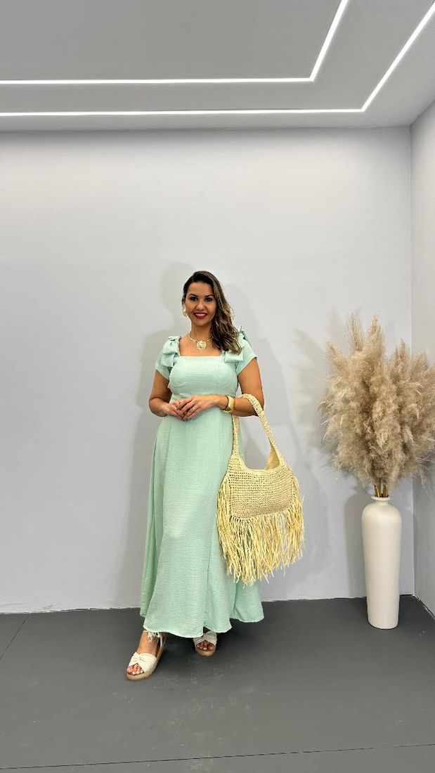 VESTIDO MIDI FEM MONICA LAÇO REF 3777