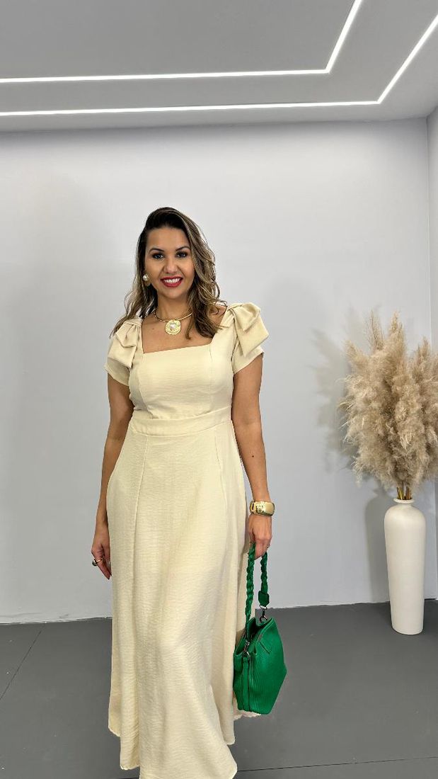 VESTIDO MIDI FEM MONICA LAÇO REF 3777