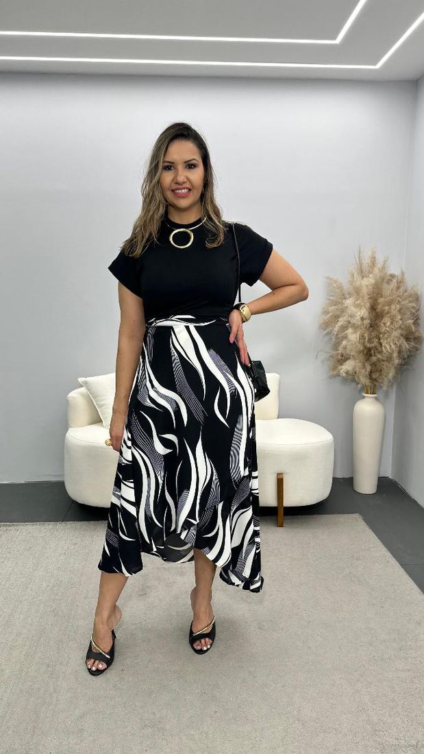 Saia midi Lia Ref:3819