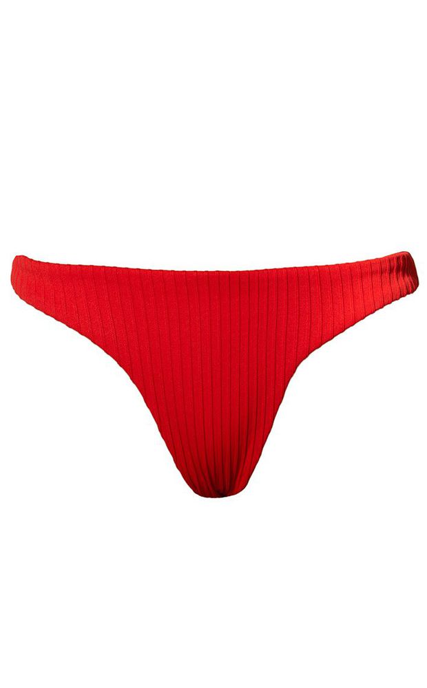 Vermelho Rouge - Calcinha Basic Texturizada - LEFAH