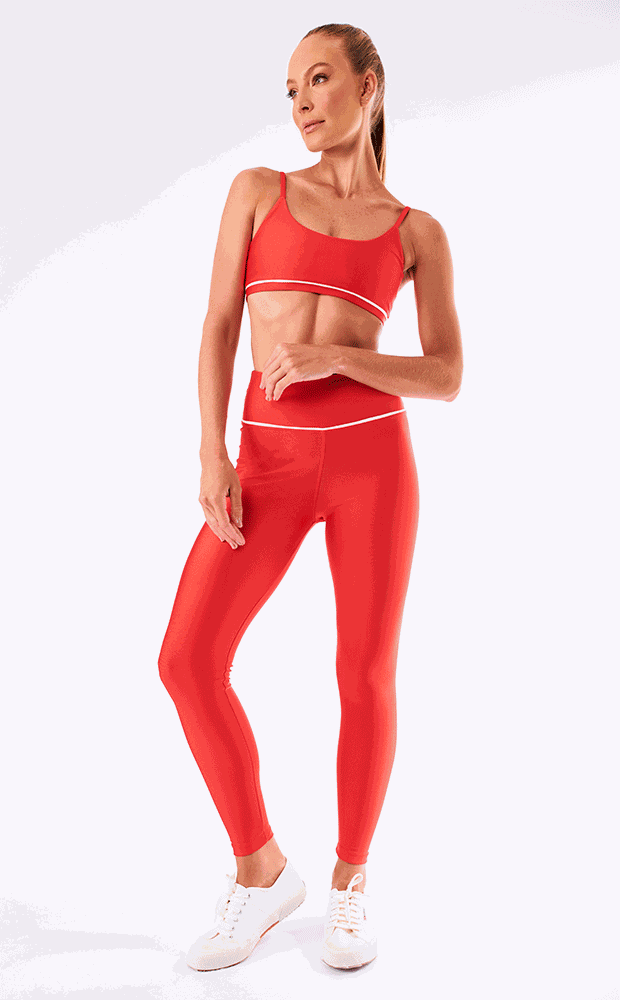 Vegas Vermelho Rouge - Calça Legging - LEFAH