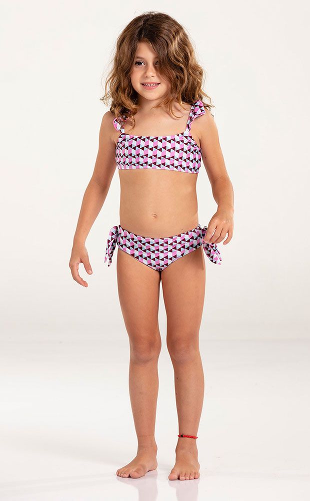 Top e Calcinha Kids Babados Verano - LEFAH
