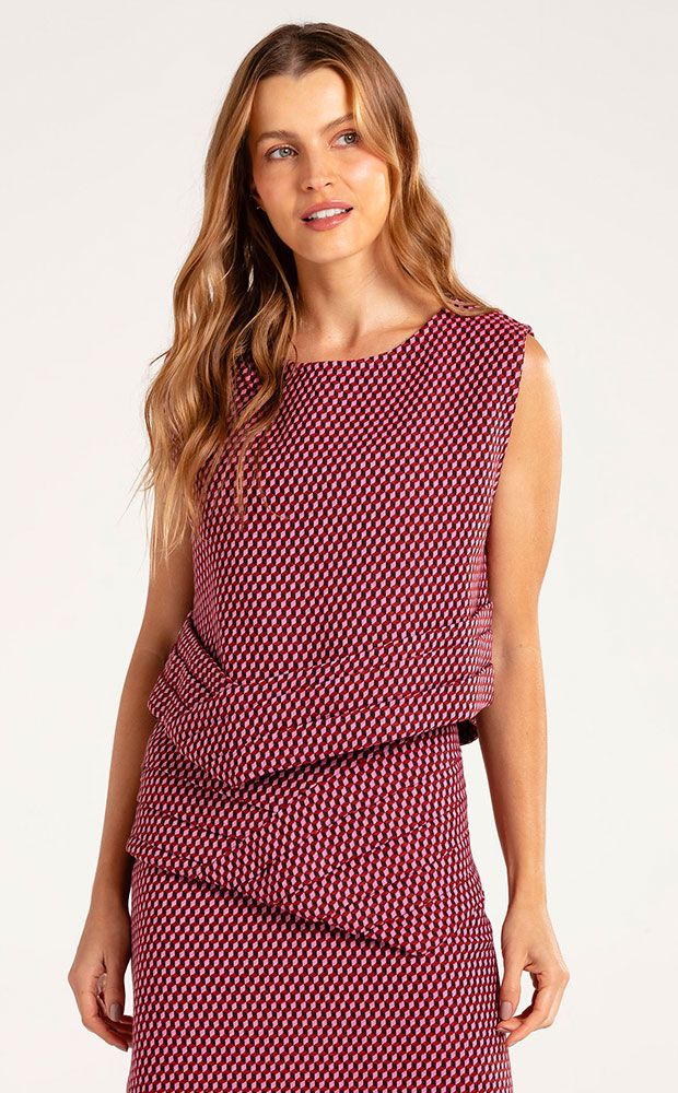 Blusa Jacquard Verano Pinot - LEFAH