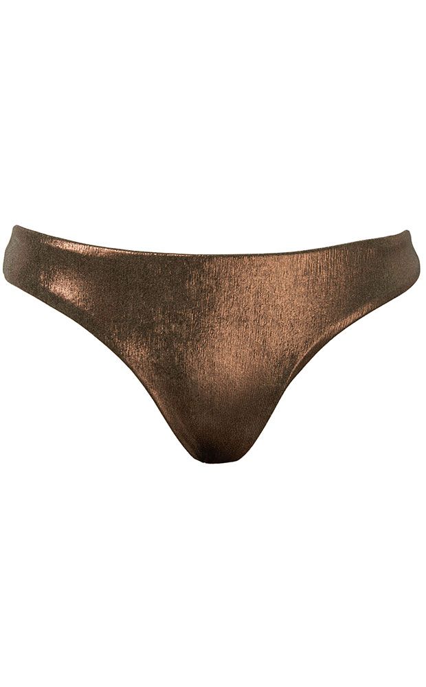 Calcinha Basic Lamê Musgo - LEFAH