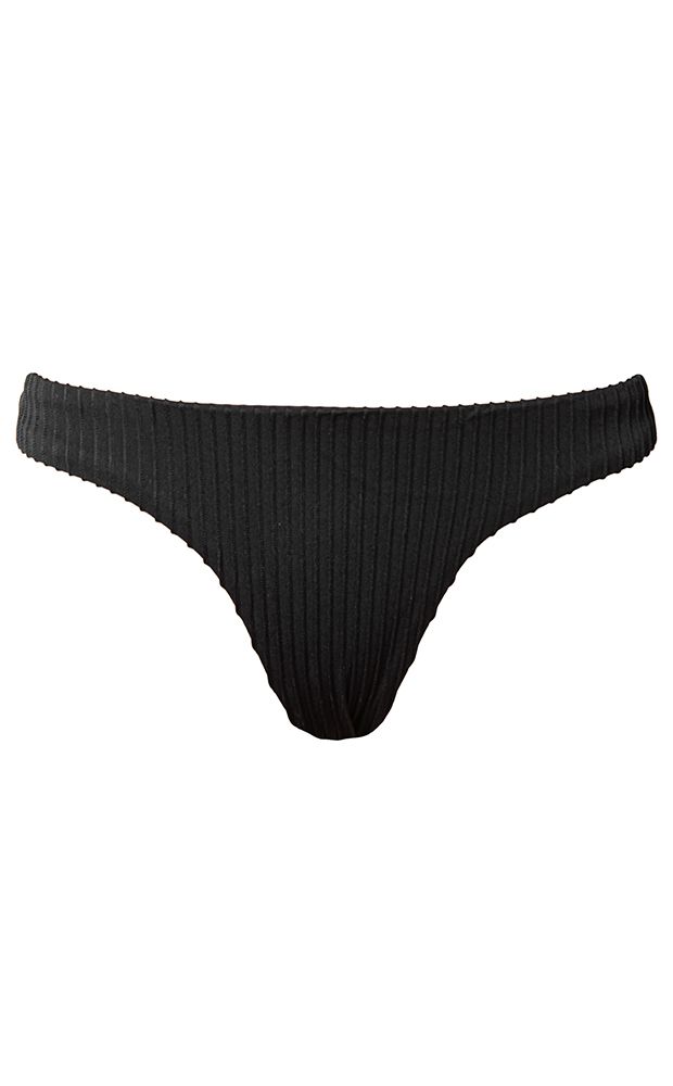 Calcinha Basic Rib Preto
