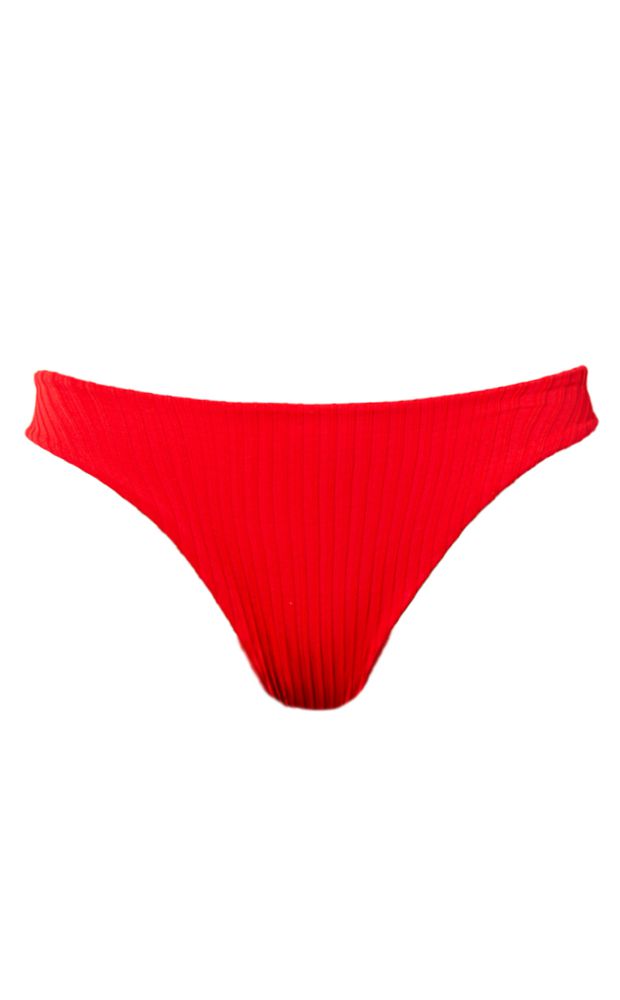 Vermelho Rouge - Calcinha Basic Texturizada - LEFAH