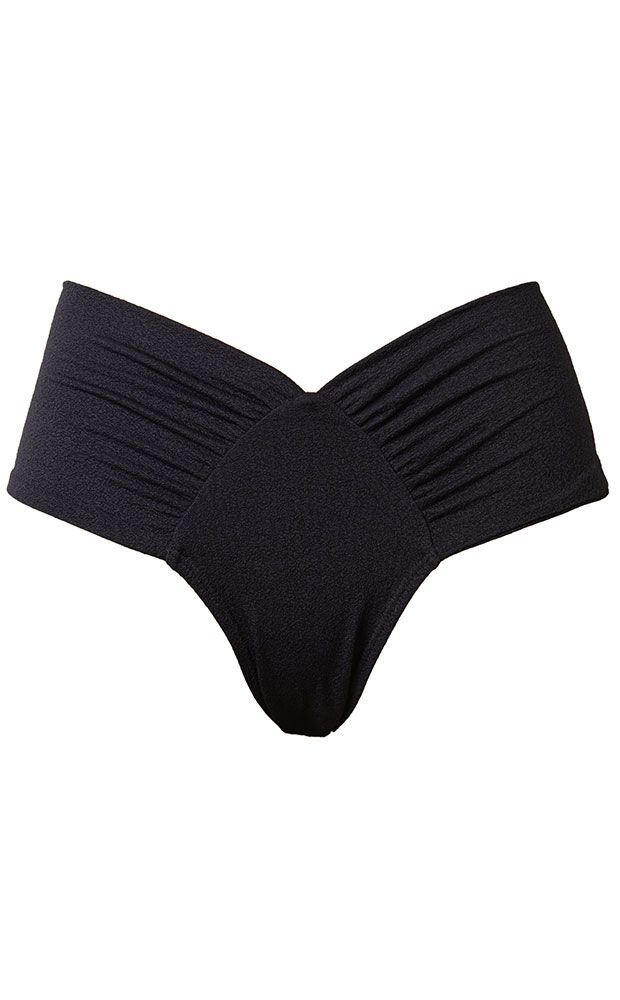 Calcinha Leque Floc Preto - LEFAH