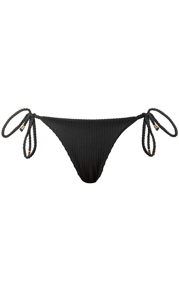 Calcinha Slim Rib Preto - LEFAH
