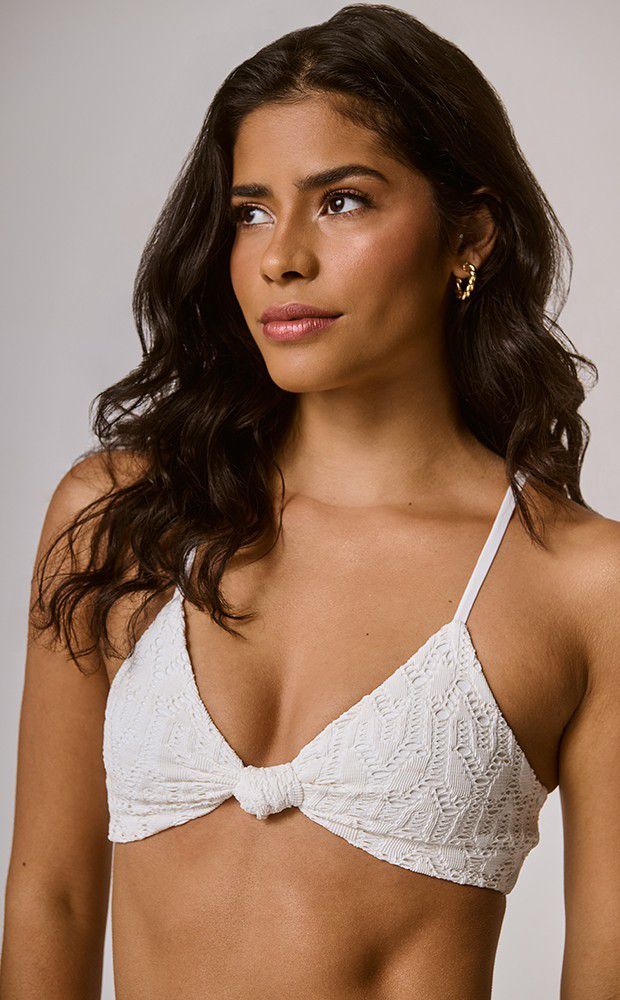 Top Camila Nó Bardot Off White - LEFAH
