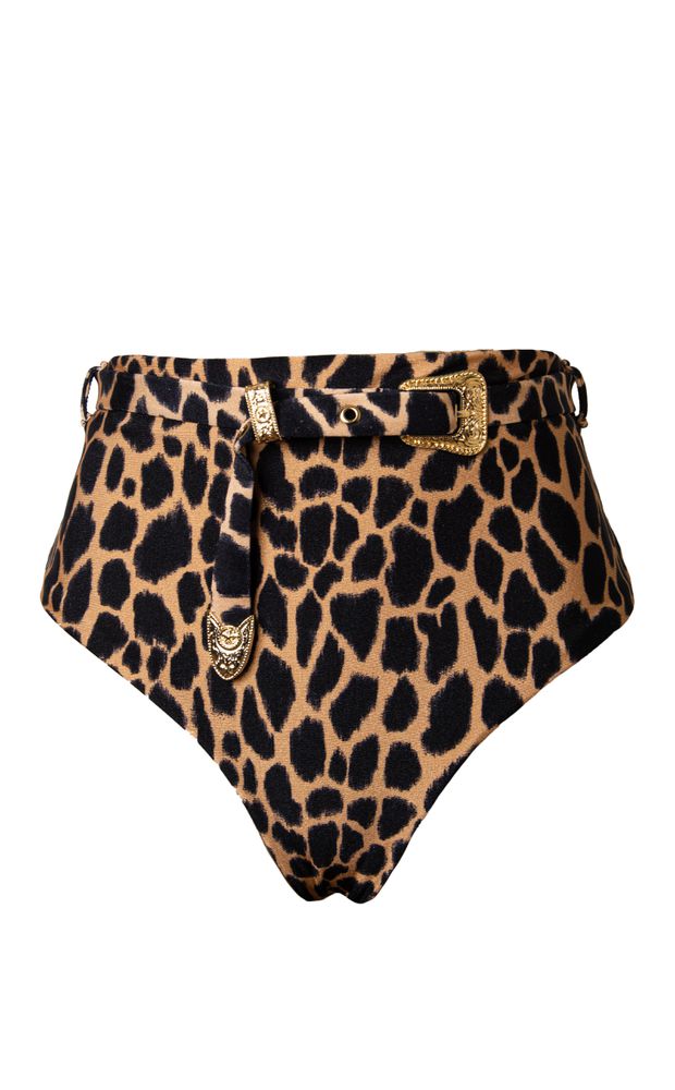 Leopard Print - Calcinha Hot Pants Western - LEFAH