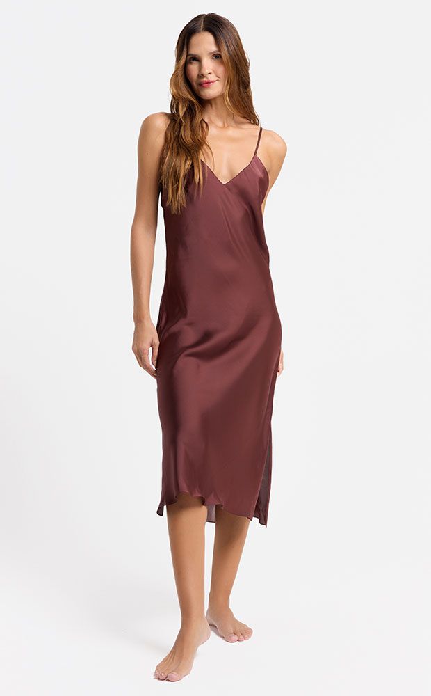 Vestido Slip Cacau - LEFAH