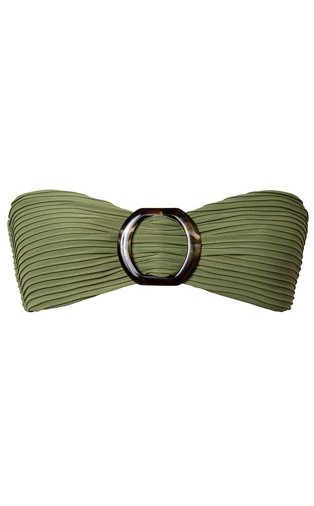 Top Maxi Argola Rib Verde Forest - LEFAH