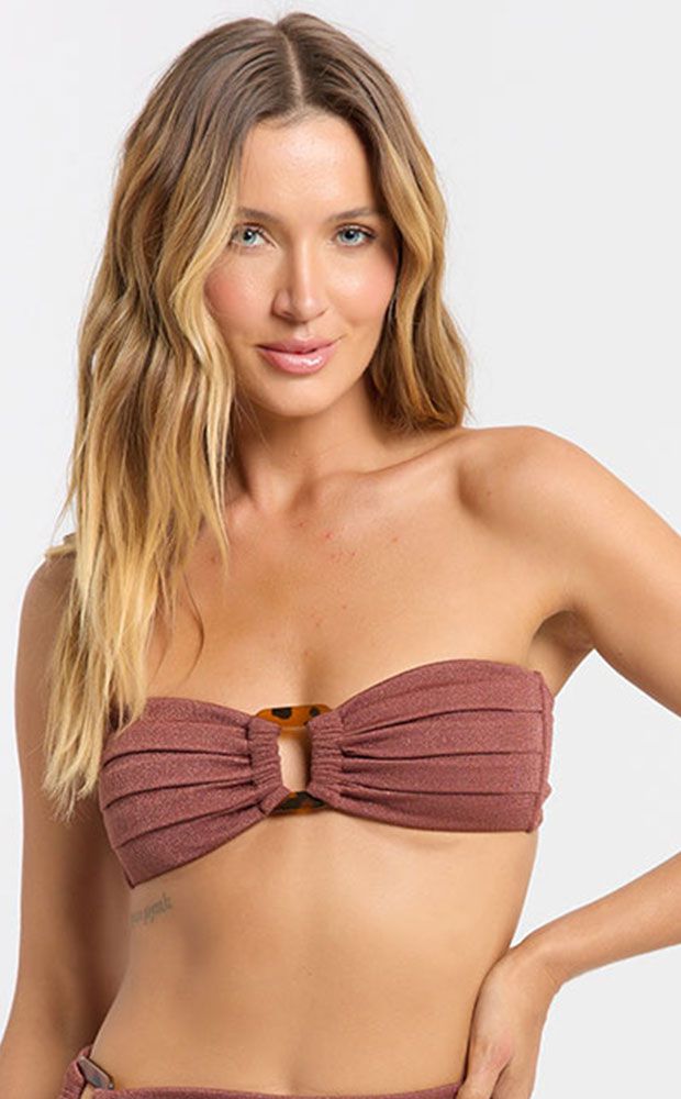 Top TQC Argola Cacau - LEFAH