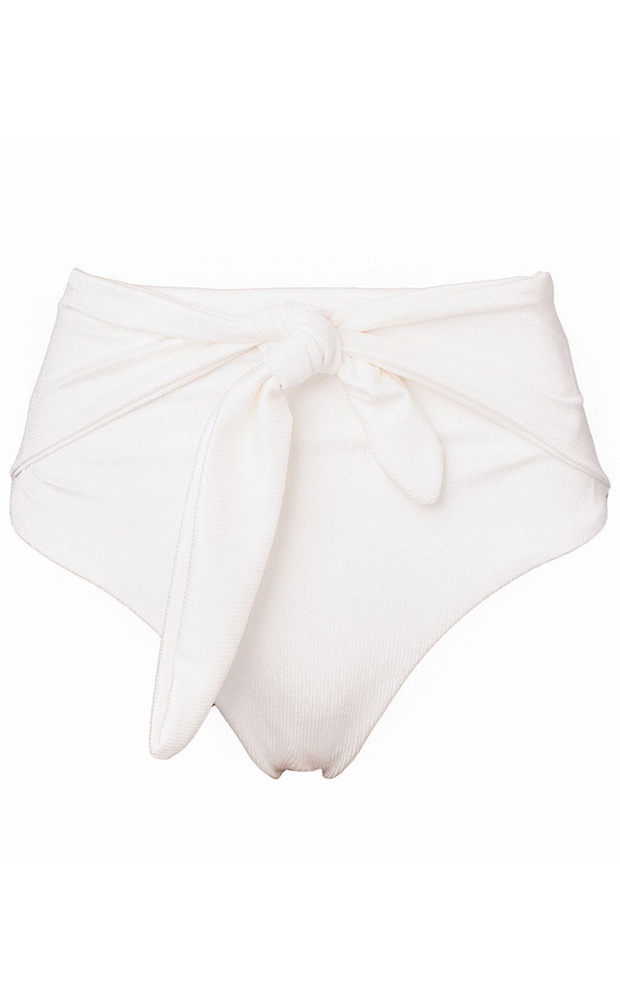 Stella Off White - Calcinha Hot Pants Laço - LEFAH