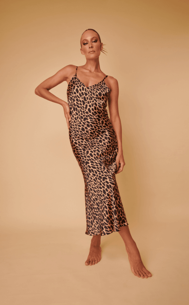 Leopard Print - Slip Dress - LEFAH