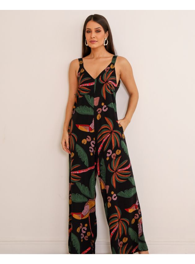 Macacão Amelia Preto Exclusivo MeiMI