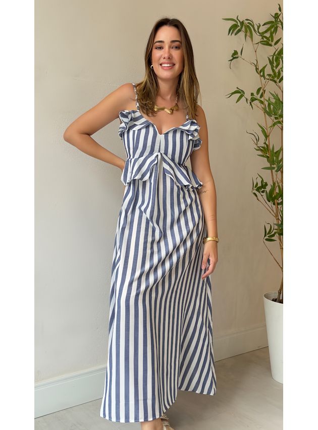 Vestido Longo Mariela - Azul 