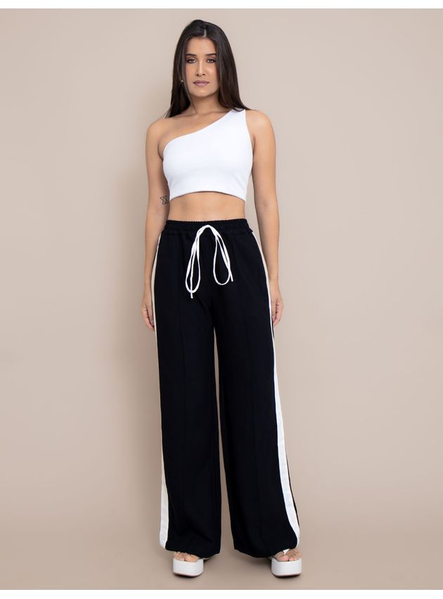 Calça Ale Pantalona Tendência - Preta