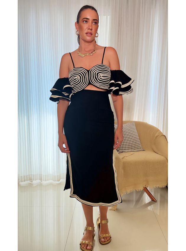 Vestido Midi Arabeli - Preto
