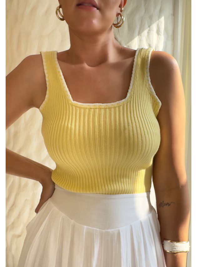 Body Amanda Regata - Amarelo