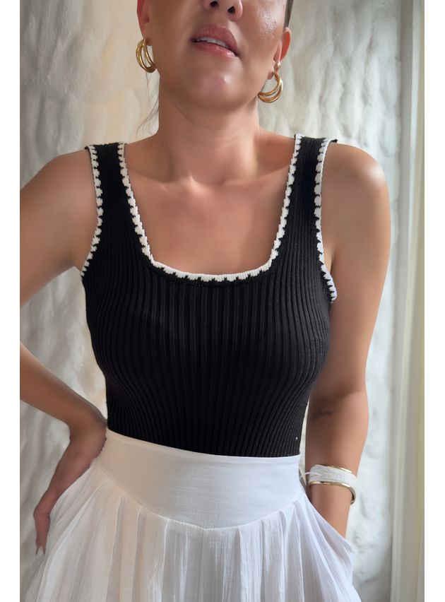 Body Amanda Regata - Preto