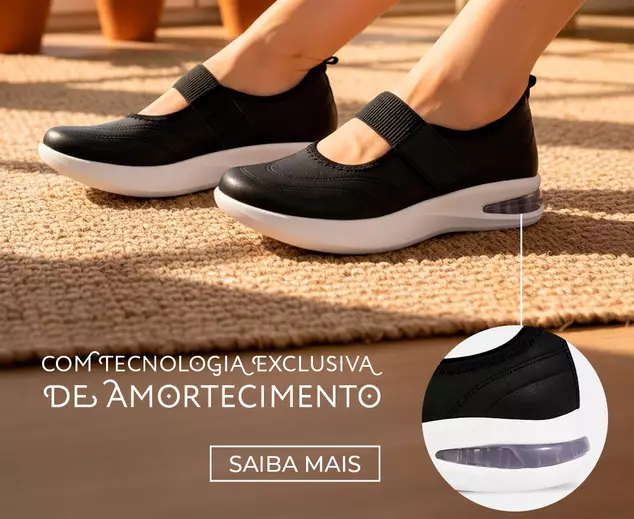 Detalhe do tênis da Linha Crisântemo