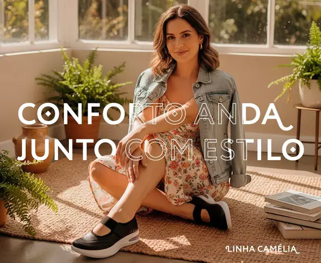 Look com sapato da Linha Crisântemo