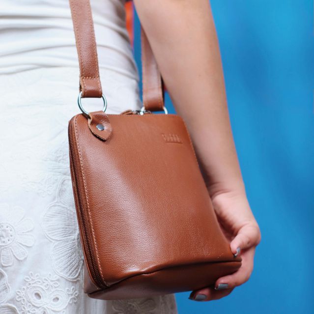 Bolsa de Couro - XODÓZINHA - Chocolate