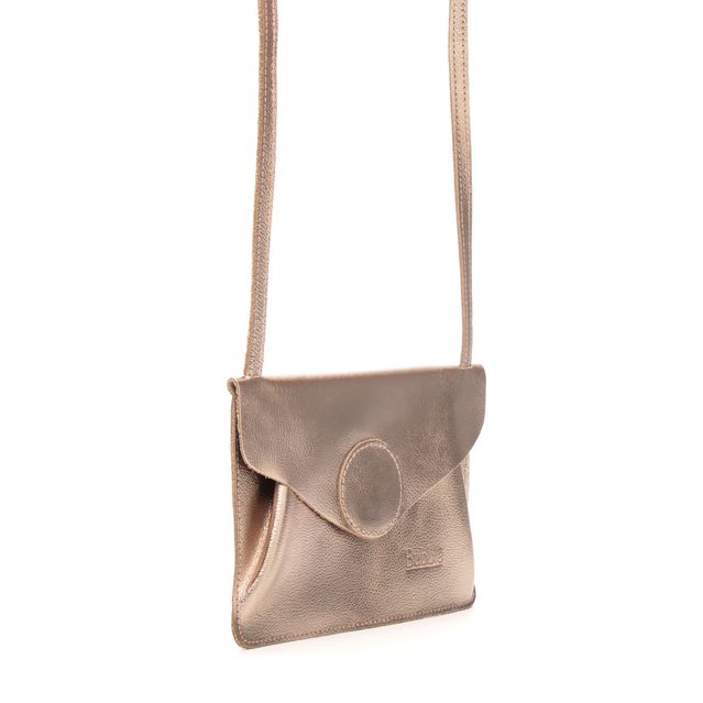 Bolsa de Couro - Carinho - Champagne