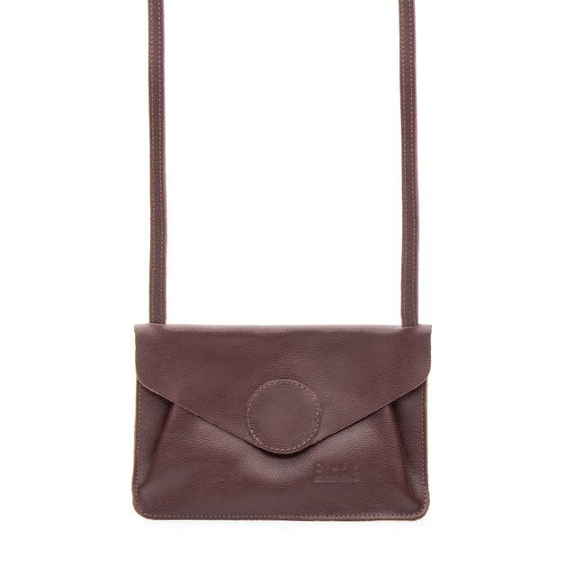 Bolsa de Couro - Carinho - Madeira