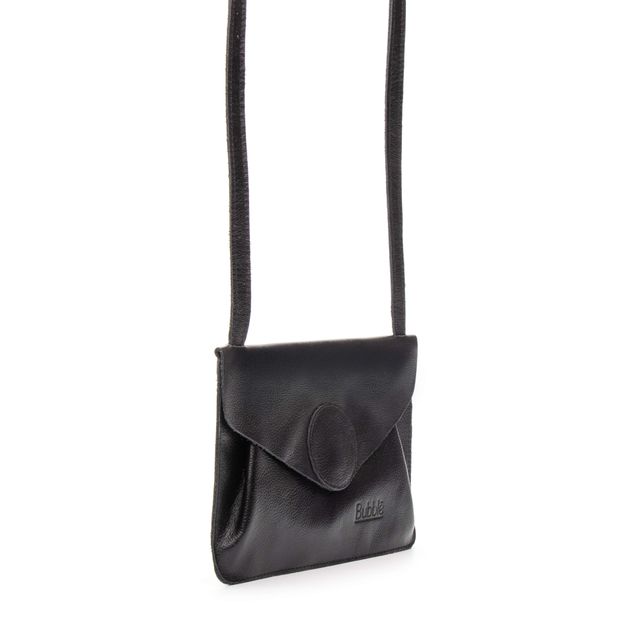 Bolsa de Couro - Carinho - Preta