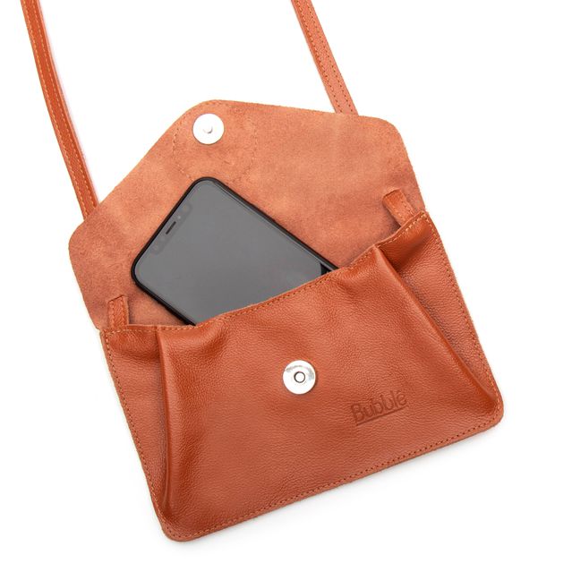 Bolsa de Couro - Carinho - Telha