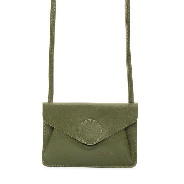 Bolsa de Couro - Carinho - Verde Cacto