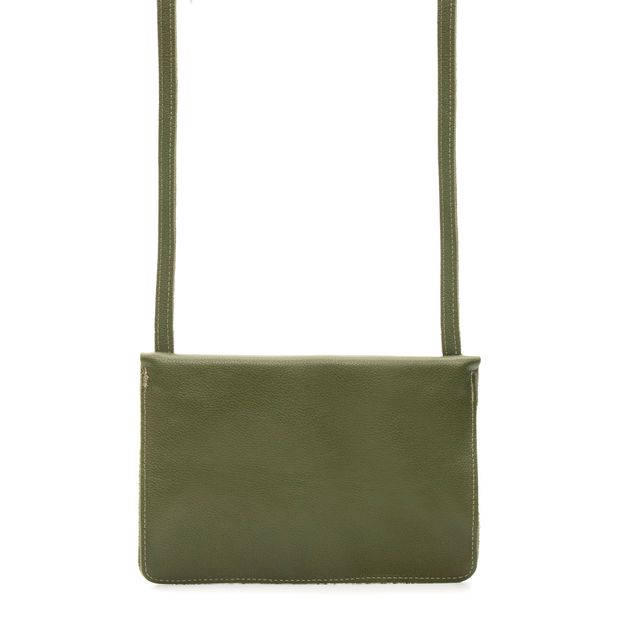 Bolsa de Couro - Carinho - Verde Cacto